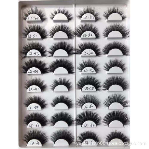 Professional New cheap wholesale High Quality Own Brand Private Label 100% Real 3D 5D 18-25mm Mink Eyelashes extension vendor